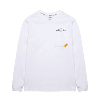 KIDS BASIC LOGO LONG SLEEVED SHIRT- WHITE