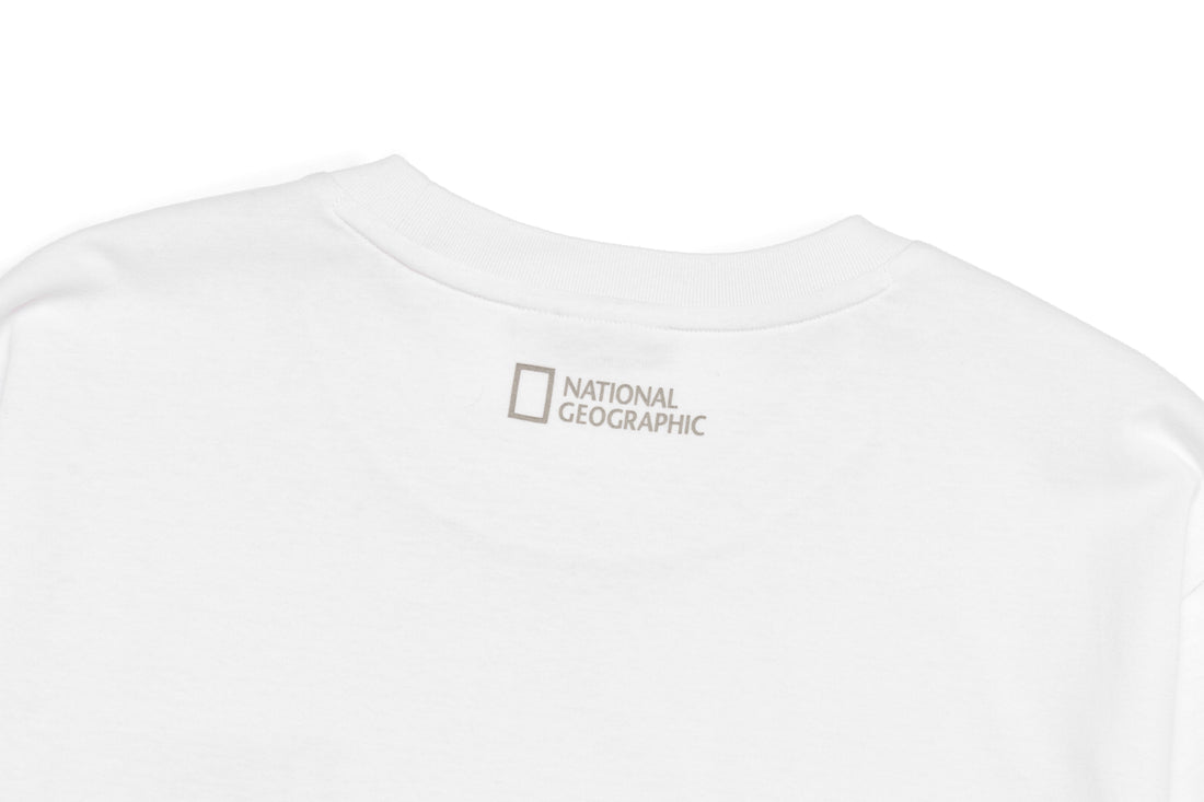 UNISEX SMALL LOGO LONG-SLEEVED T-SHIRT- WHITE