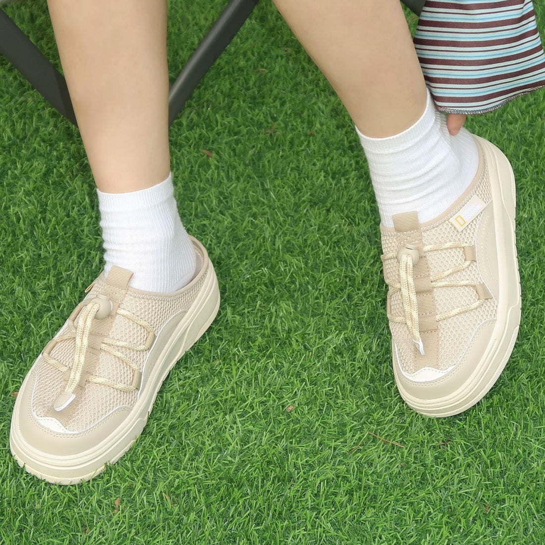 UNISEX ON THE GO SANDALS- BEIGE