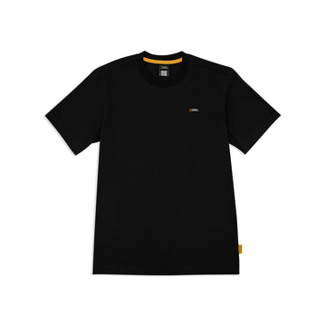 KIDS BASIC T-SHIRT W/ SMALL LOGO- BLACK