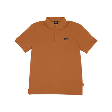 UNISEX PIQUE POLOSHIRT W/ SMALL LOGO- CAMEL