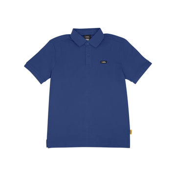 UNISEX PIQUE POLOSHIRT W/ SMALL LOGO- D/ BLUE
