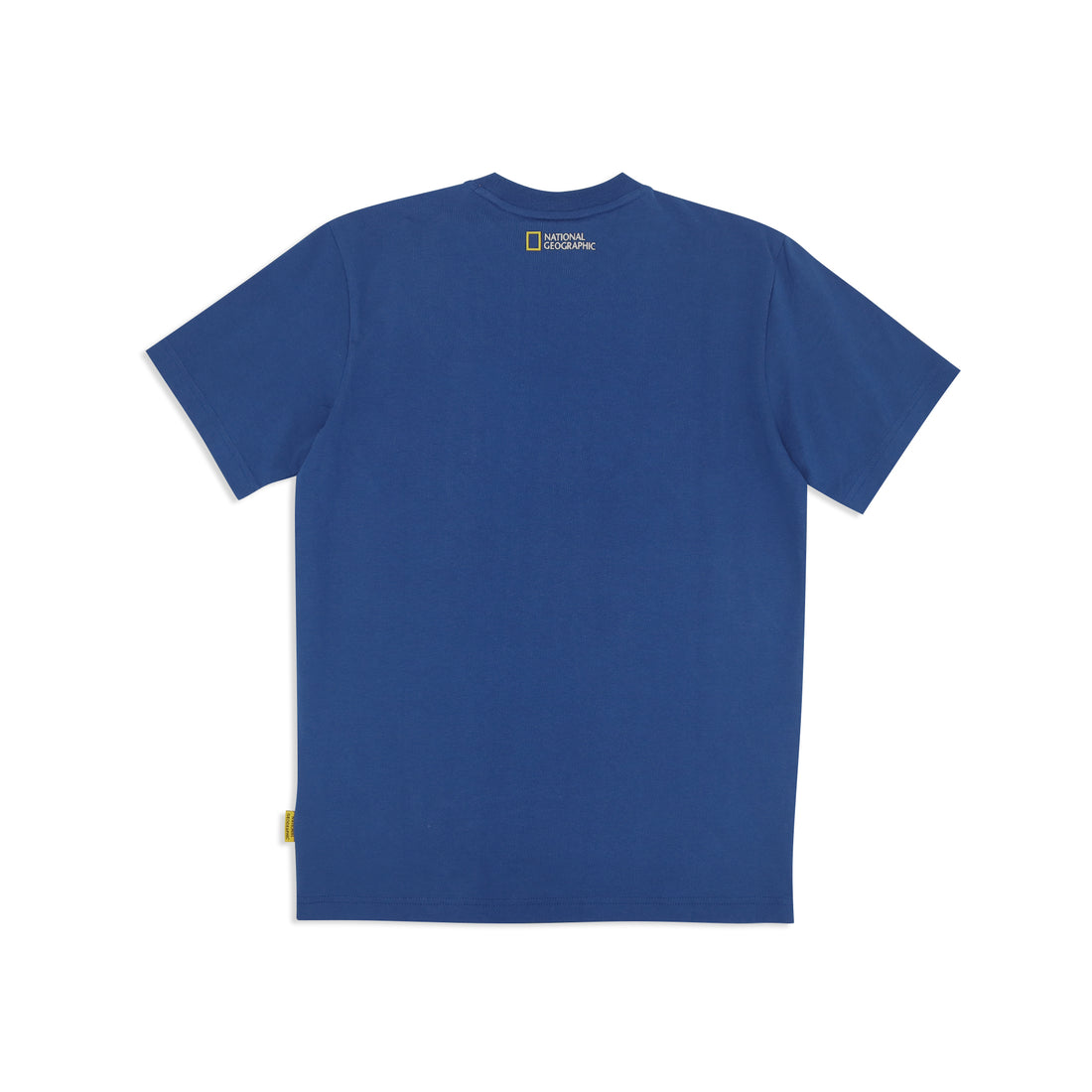 UNISEX BASIC CREW NECK T-SHIRT WITH PATCH LOGO- NAVY PEONY