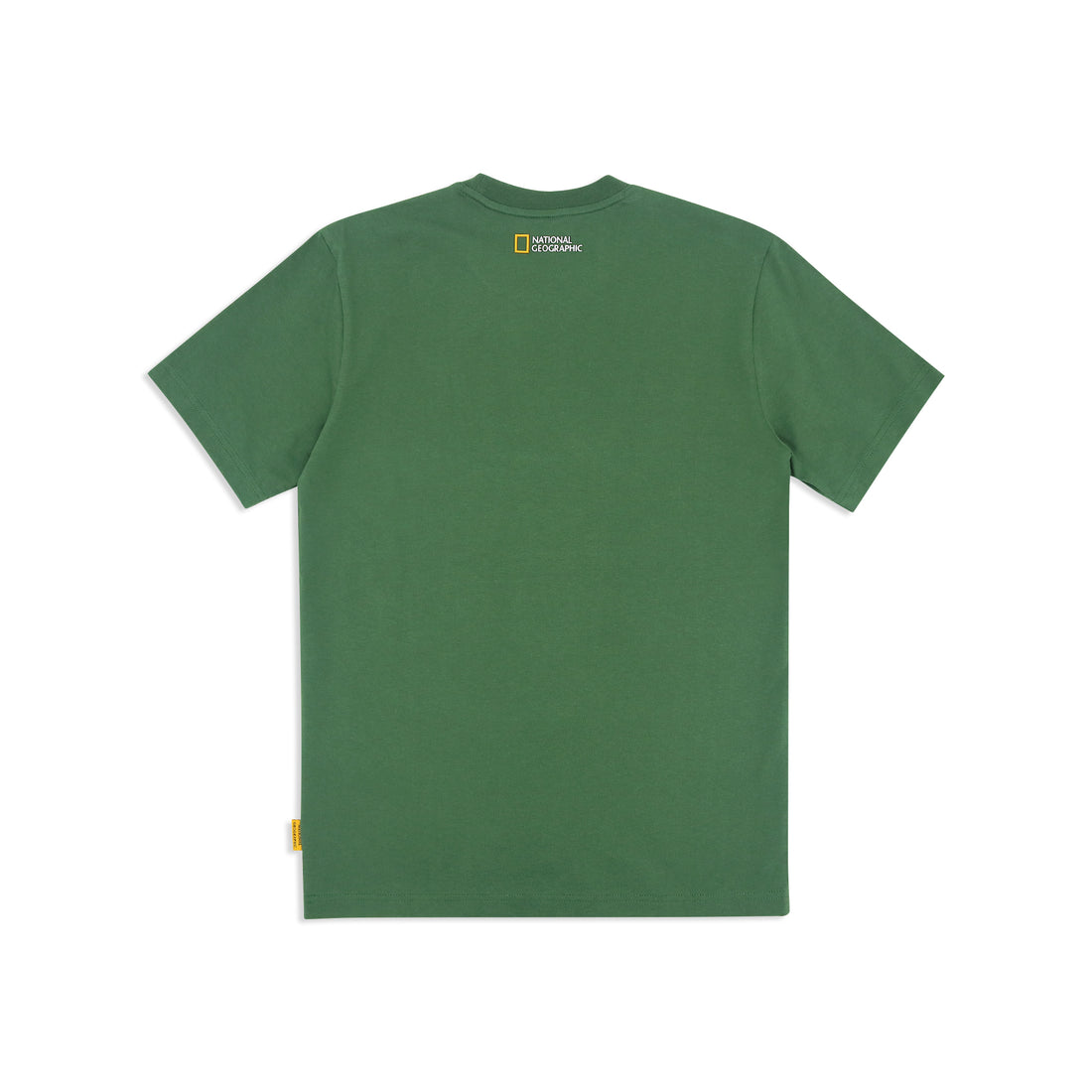 UNISEX BASIC CREW NECK T-SHIRT WITH PATCH LOGO- PK GREEN