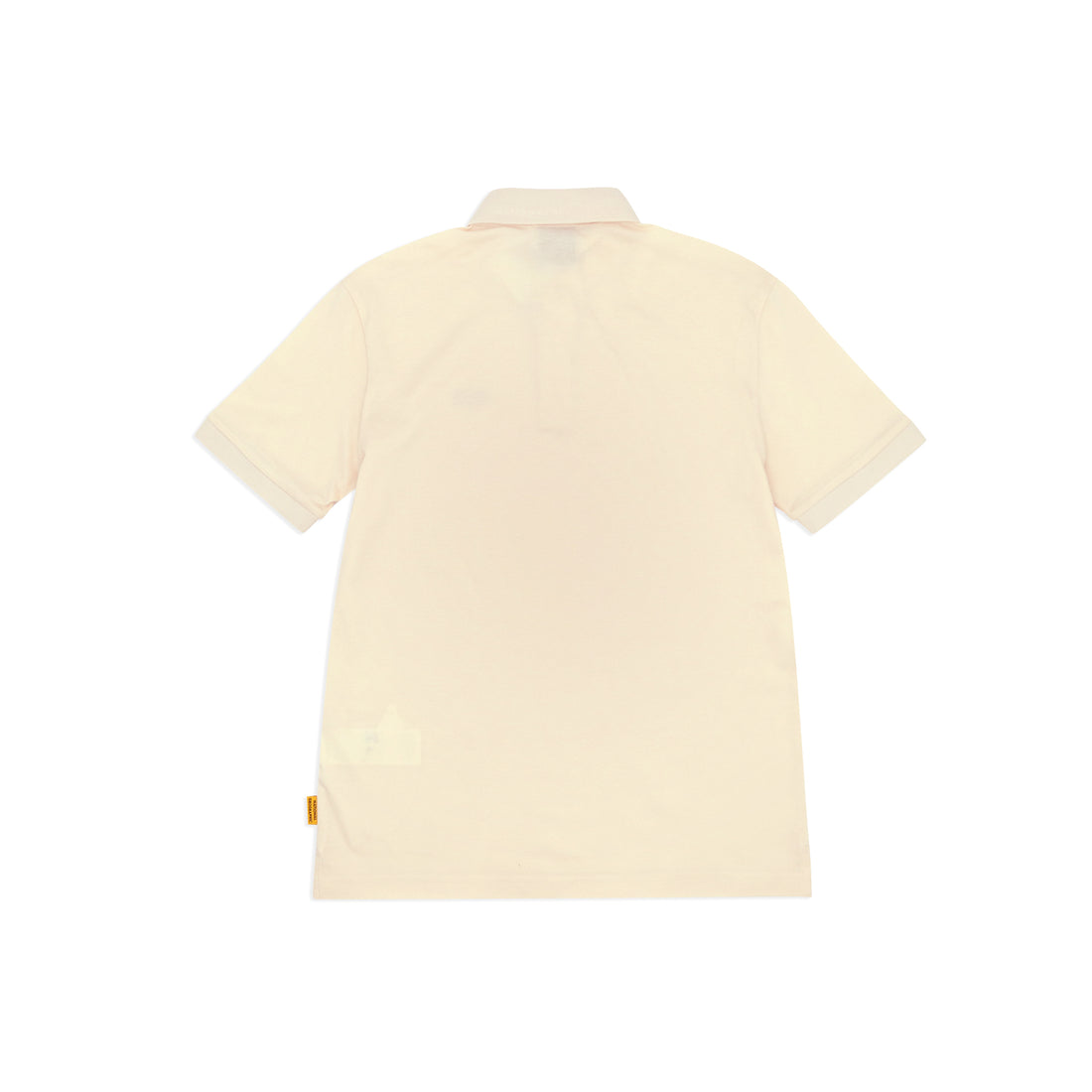 UNISEX PIQUE POLOSHIRT W/ SMALL LOGO- CRYSTAL BEIGE