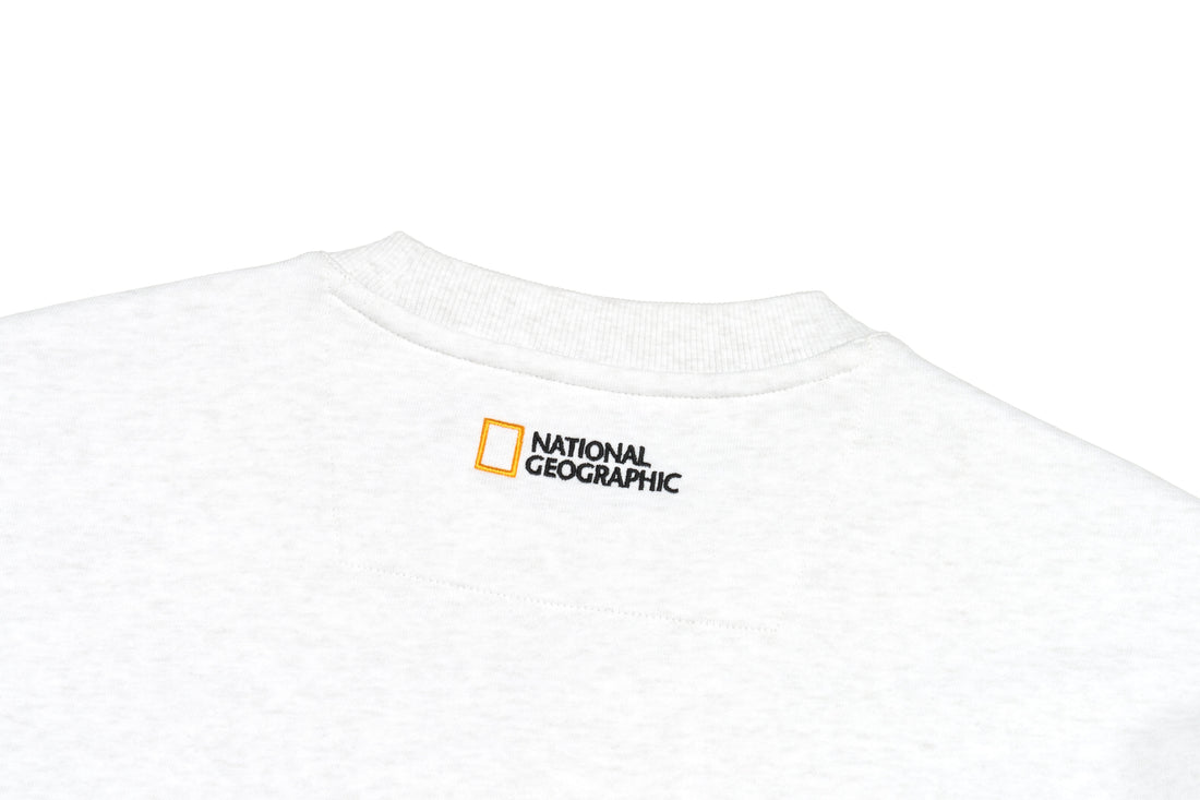 UNISEX SWEATSHIRT W/ LOGO- IVORY