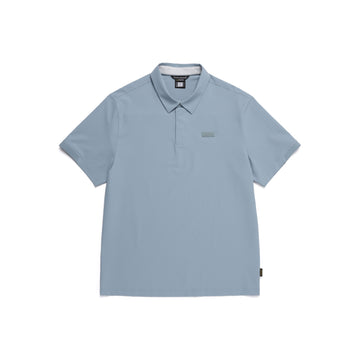 MEN'S URBAN CITY FUNCTIONAL SEMI-OVER FIT COLLAR T-SHIRT- STEEL BLUE
