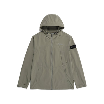 UNISEX THEIA WOVEN TRAINING ZIP-UP JACKET- LICHEN KHAKI