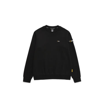 UNISEX PLICATA SMALL LOGO SWEATSHIRT- CARBON BLACK