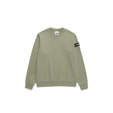 UNISEX PLICATA SMALL LOGO SWEATSHIRT- LICHEN KHAKI