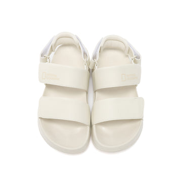 BETTA SANDALS W/ LOGO ON STRAP IVORY