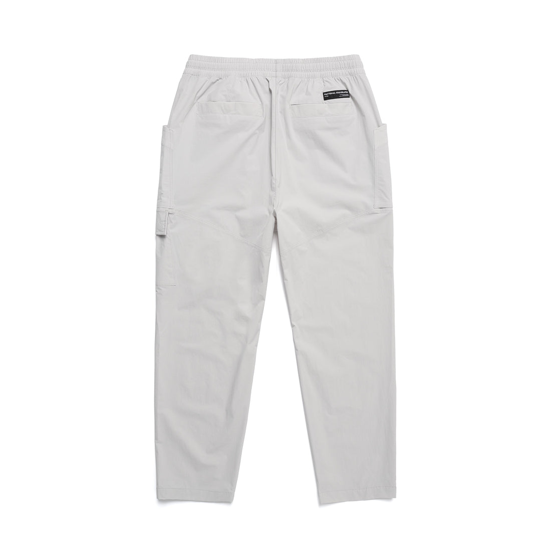 UNISEX ADELIE LIGHTWEIGHT WOVEN STRETCHED TAPERED PANTS- ICE GREY