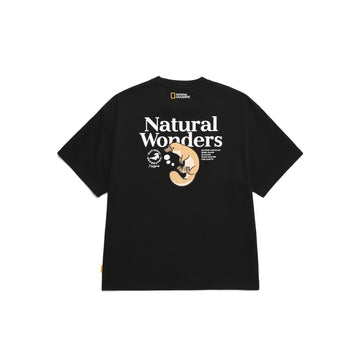 UNISEX NATURAL WONDERS PLATYPUS GRAPHIC ECO T-SHIRT- CARBON BLACK