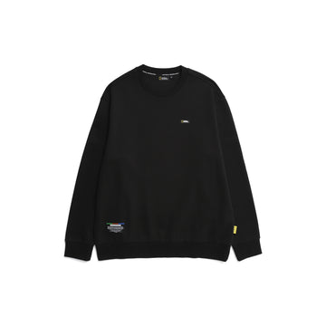 UNISEX FOLHAS BASIC SMALL LOGO SWEATSHIRT- CARBON BLACK