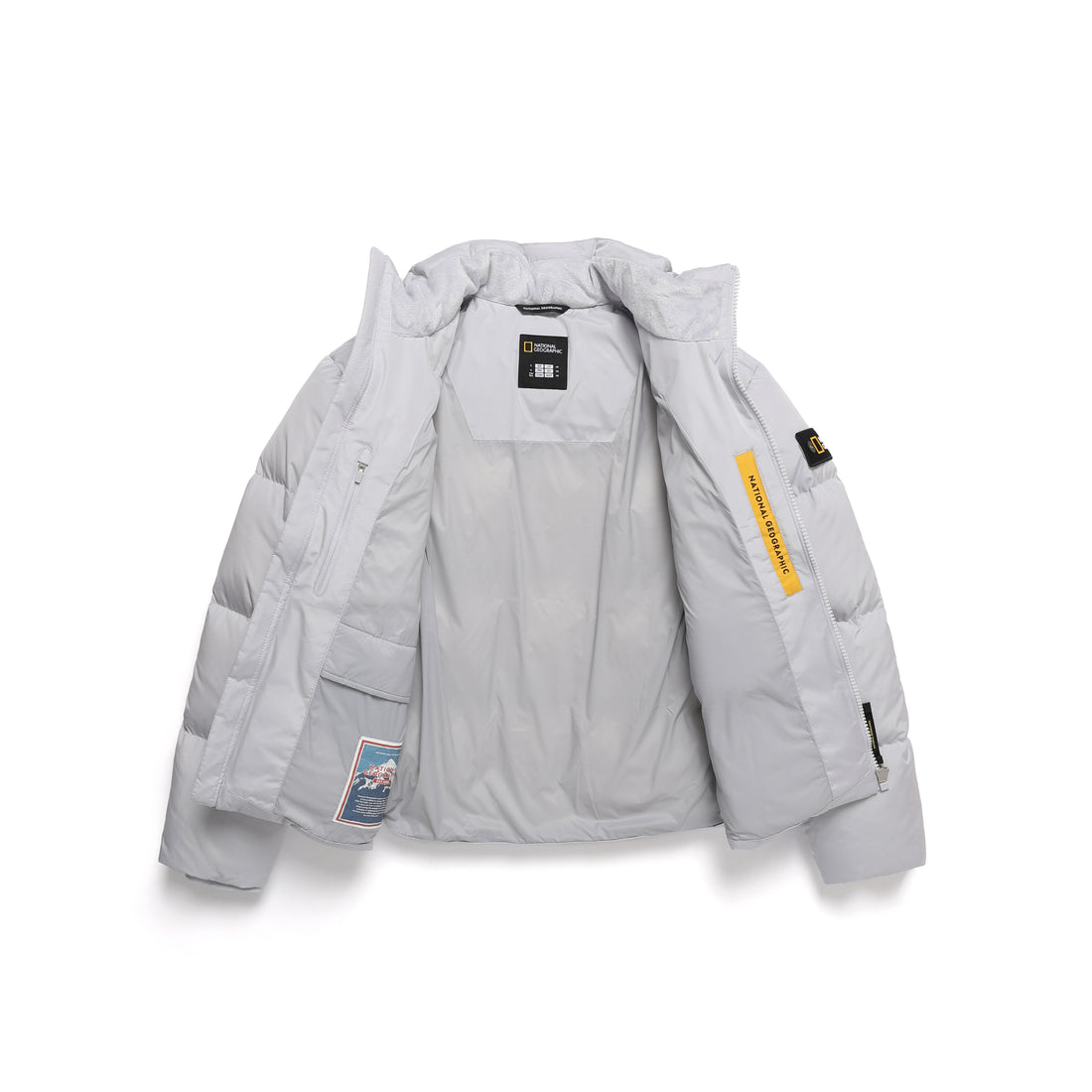 UNISEX SHORT REIMANN DOWN JACKET- ICE GREY