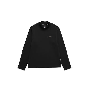 WOMEN'S WINTER TURTLENECK T-SHIRT- CARBON BLACK