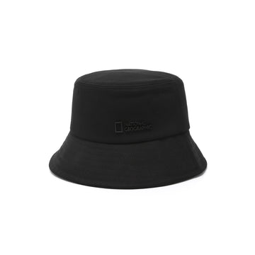METALLIC LOGO BUCKET HAT- BLACK