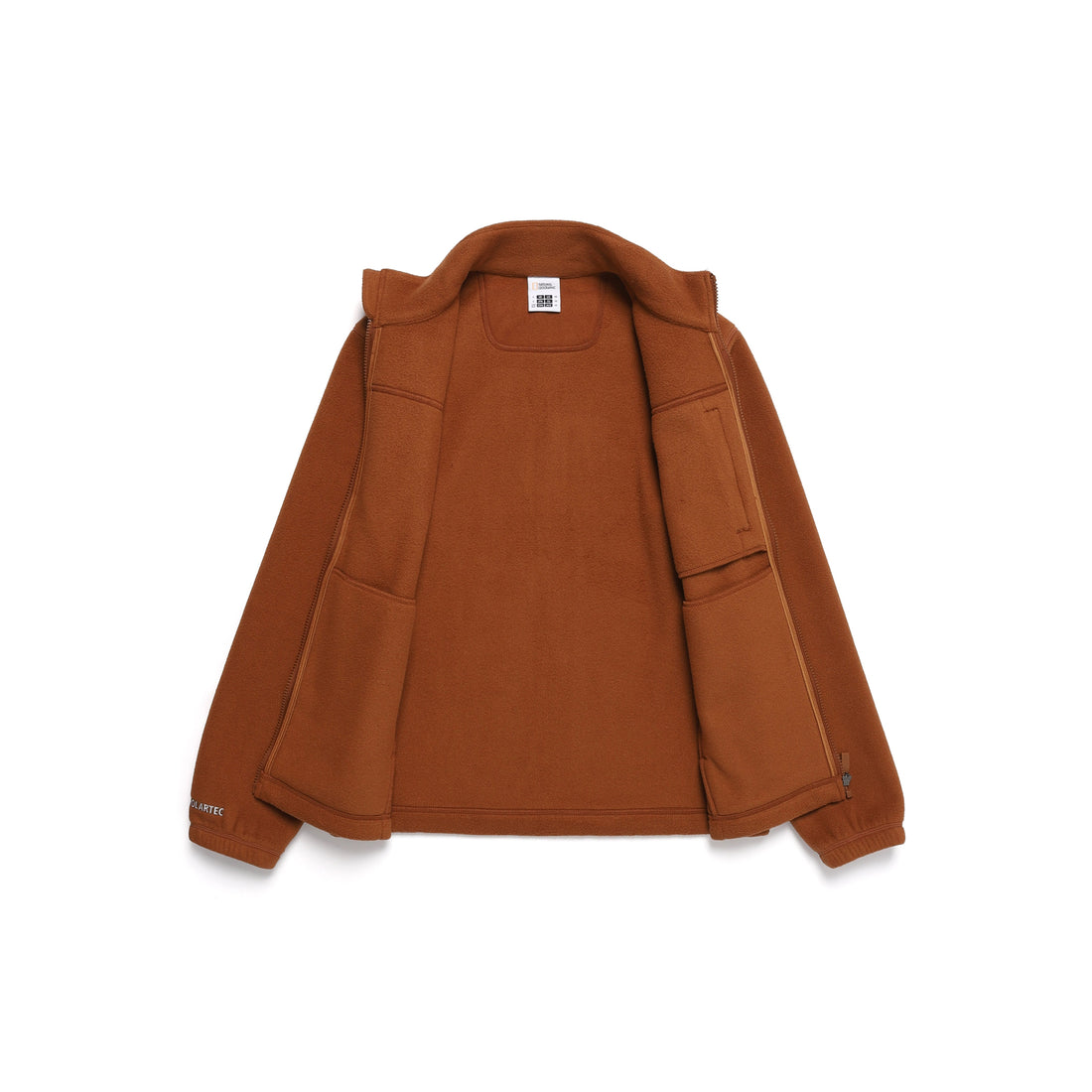 UNISEX POLARTEC NAOS FLEECE ZIP UP JACKET- BRICK