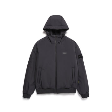 ARCHE HOODED ZIP UP JACKET- IRON GREY