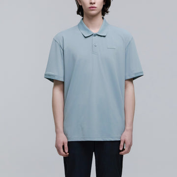 WELLAKA COOLING BASIC FIT PIQUE COLLAR T-SHIRT- G/MINT