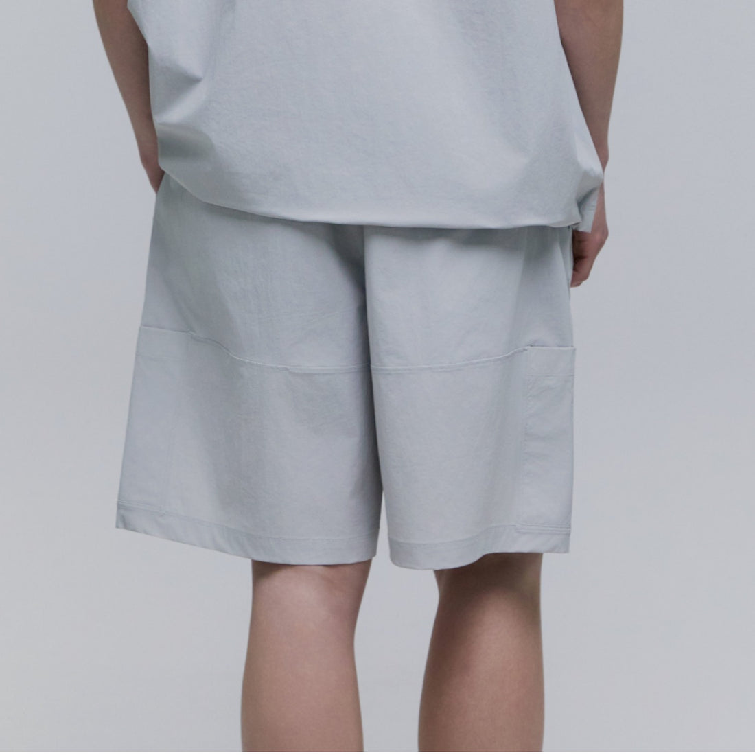 UNISEX ADELIE LIGHT WOVEN STRETCH BOARD SHORTS- SILVER GREY