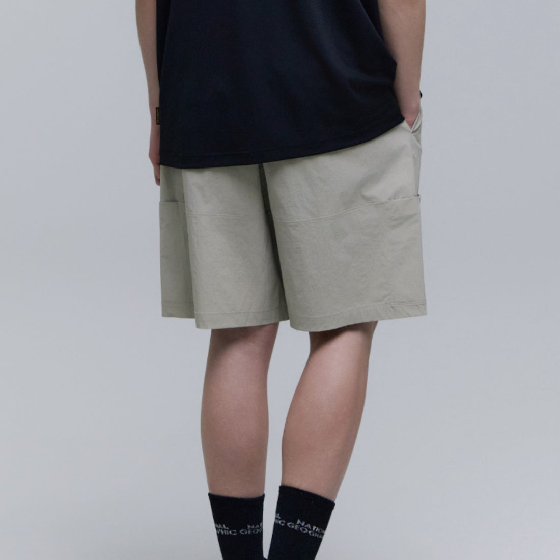 UNISEX ADELIE LIGHT WOVEN STRETCH BOARD SHORTS- AGATE GREY