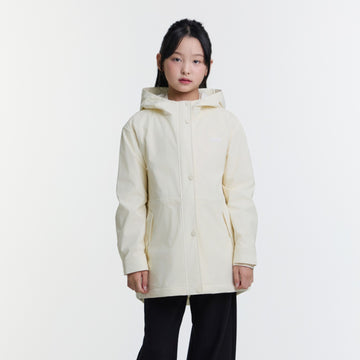 KIDS GIRLS SAFARI WEATHER JACKET- IVORY