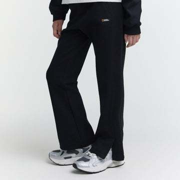 KIDS GIRL BOOTCUT TRAINING PANTS- CARBON BLACK