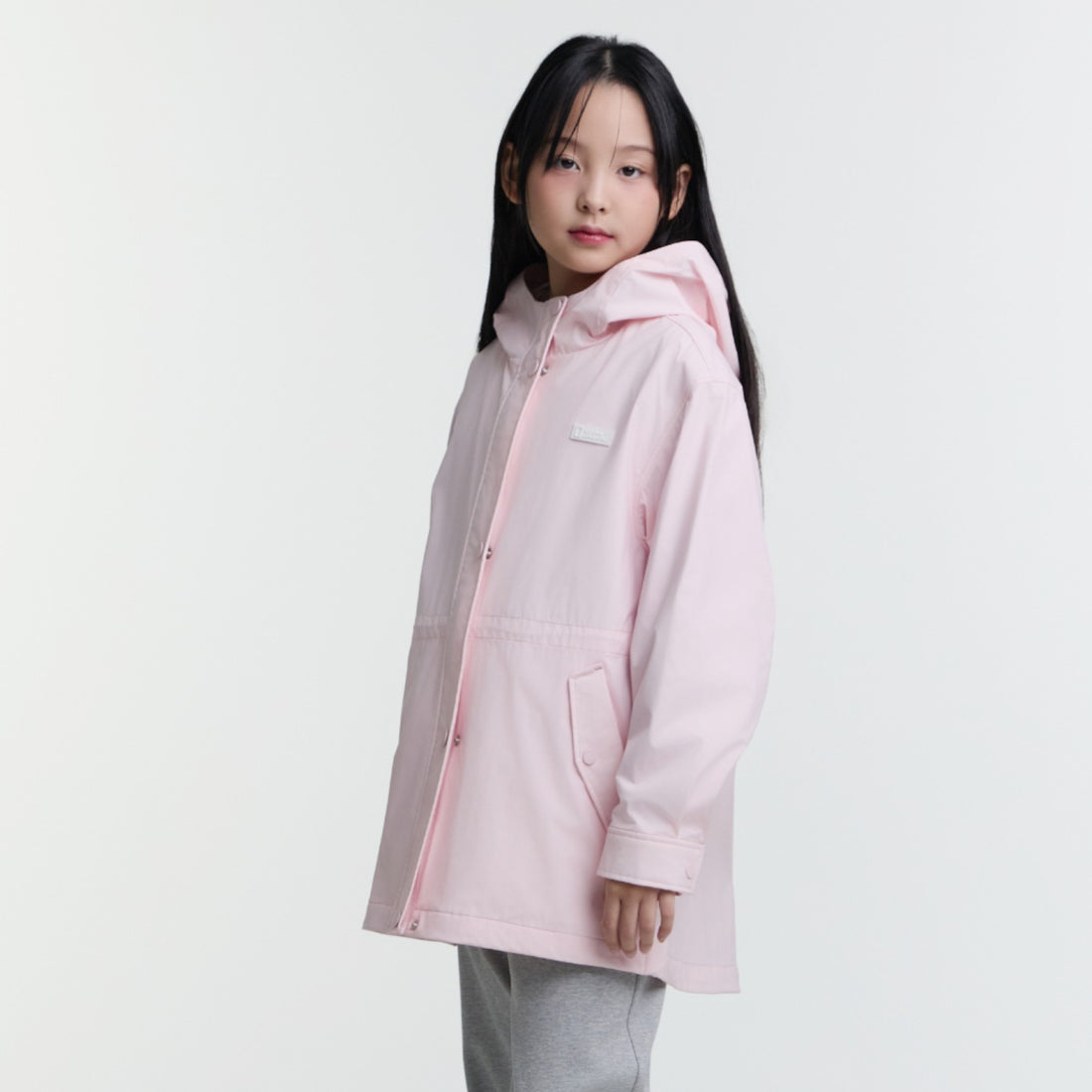 KIDS GIRLS SAFARI WEATHER JACKET- L/PINK
