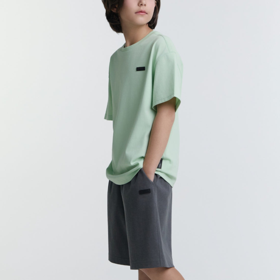 KIDS ADVENTURE GRAPHIC T-SHIRT- L/GREEN