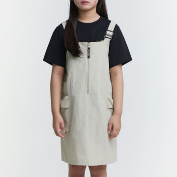 GIRLS ADVENTURE DRESS- L/BEIGE
