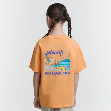 KIDS CAMPING GRAPHIC HALF T-SHIRT