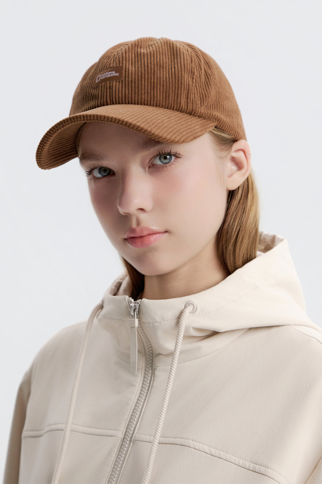UNISEX CORDUROY BASEBALL CAP- BROWN