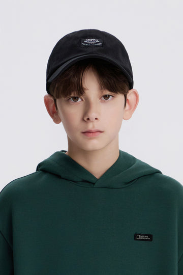 KIDS BASIC LOGO CAP- BLACK