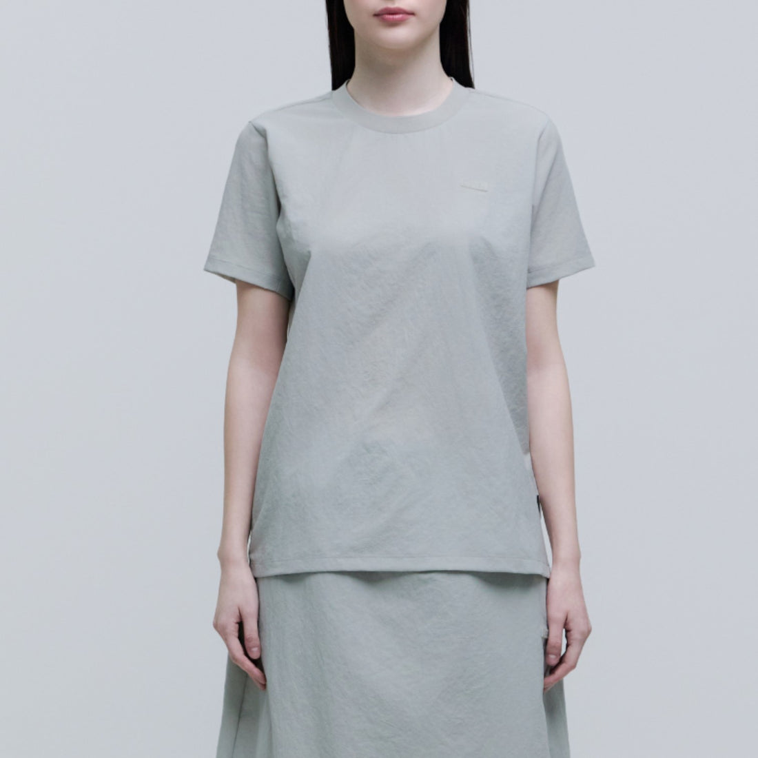 WOMEN'S MICRO AIRDOT BASIC FIT T-SHIRT- L/GREEN