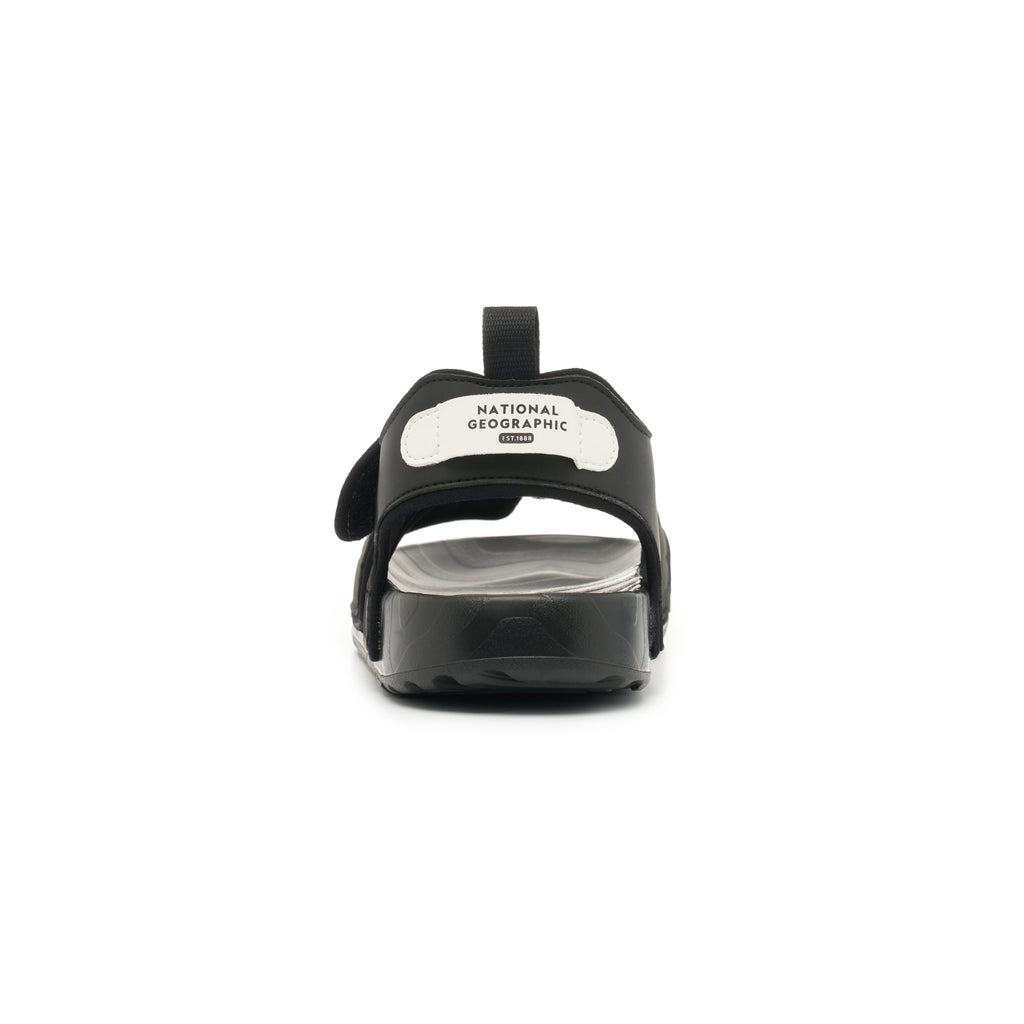 Kids Sandals W/ Logo On Strap Black