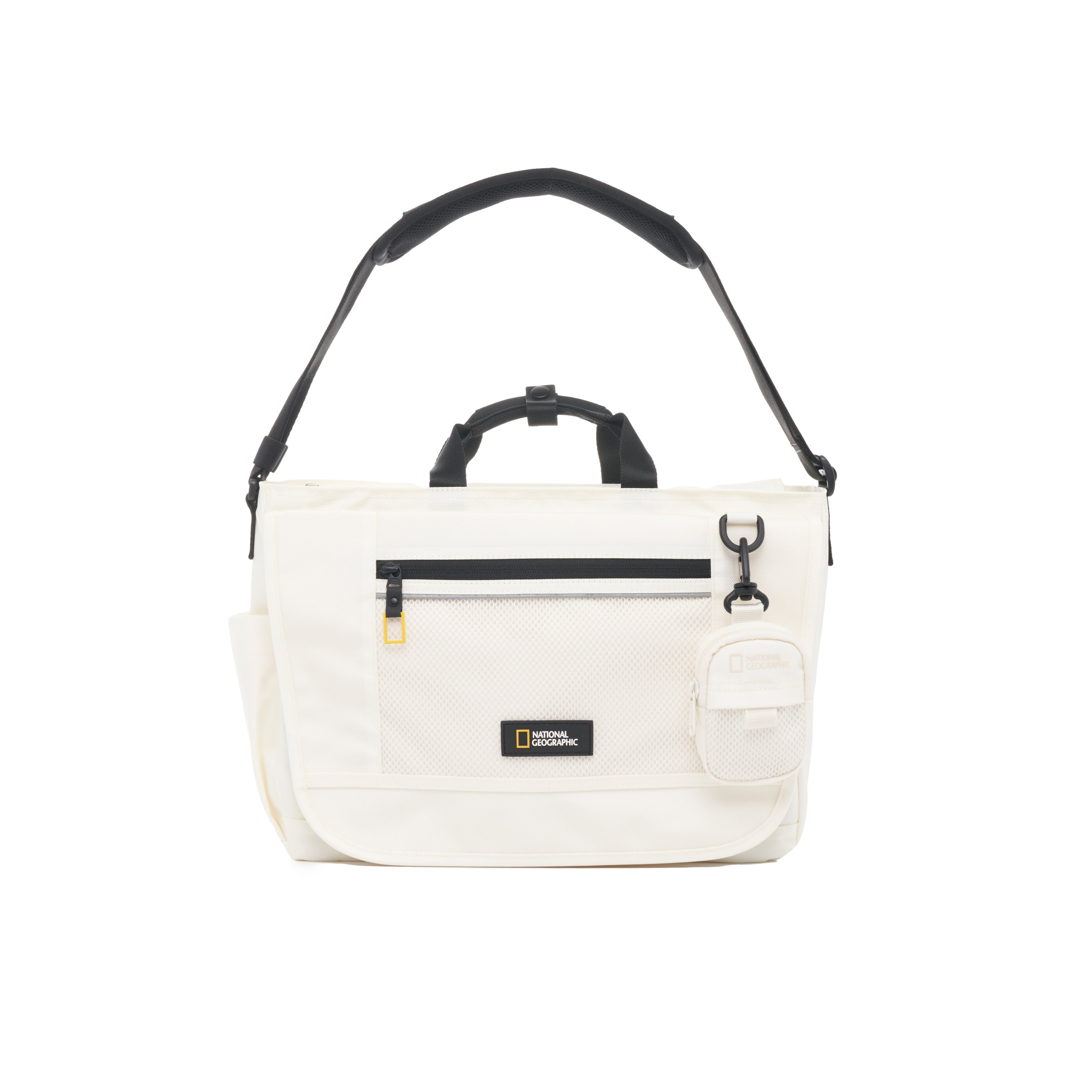 Mesh Messenger Bag Ivory