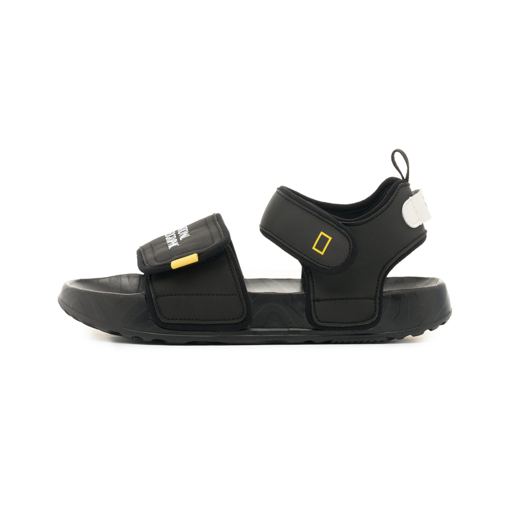 Kids Sandals W/ Logo On Strap Black