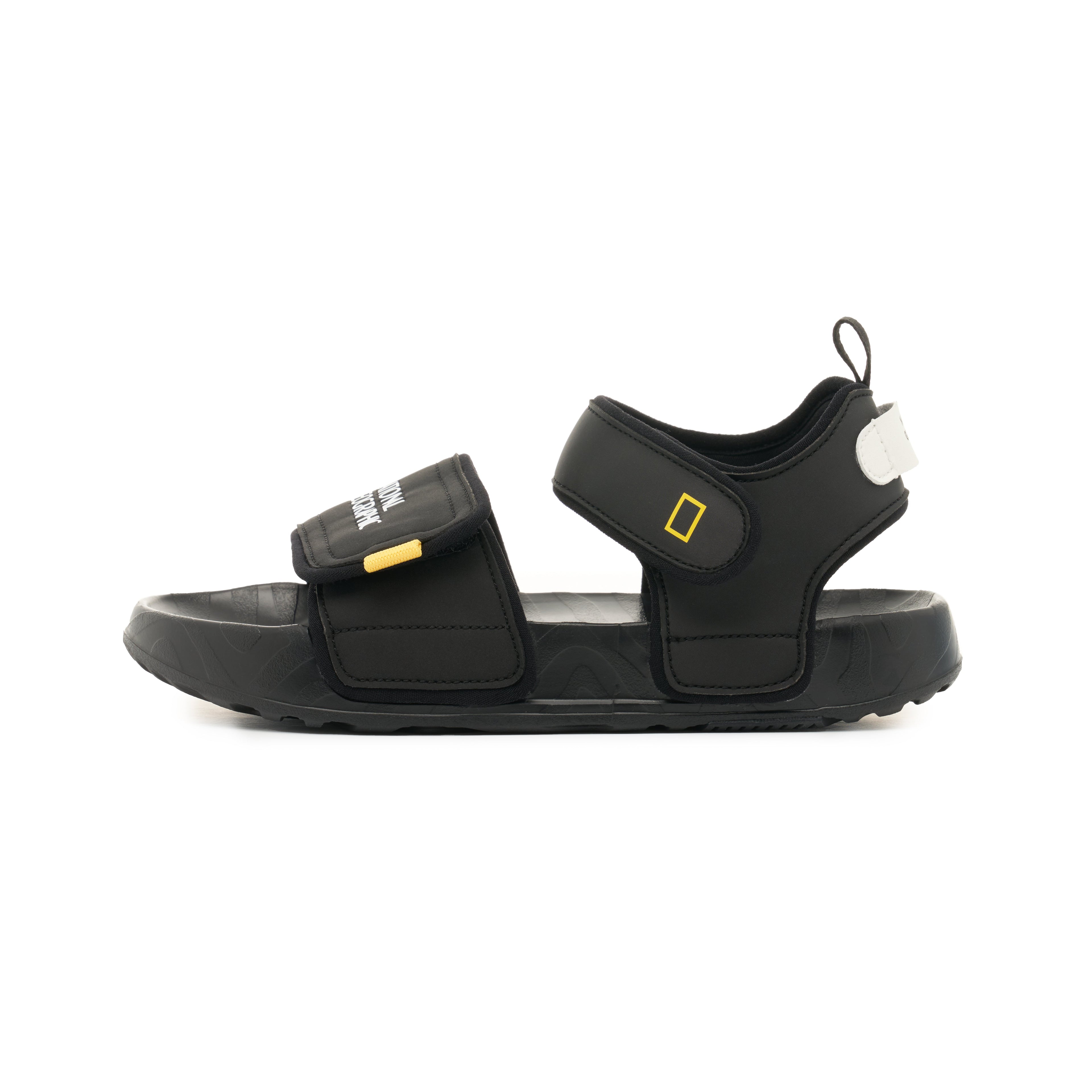 Kids Sandals W/ Logo On Strap Black