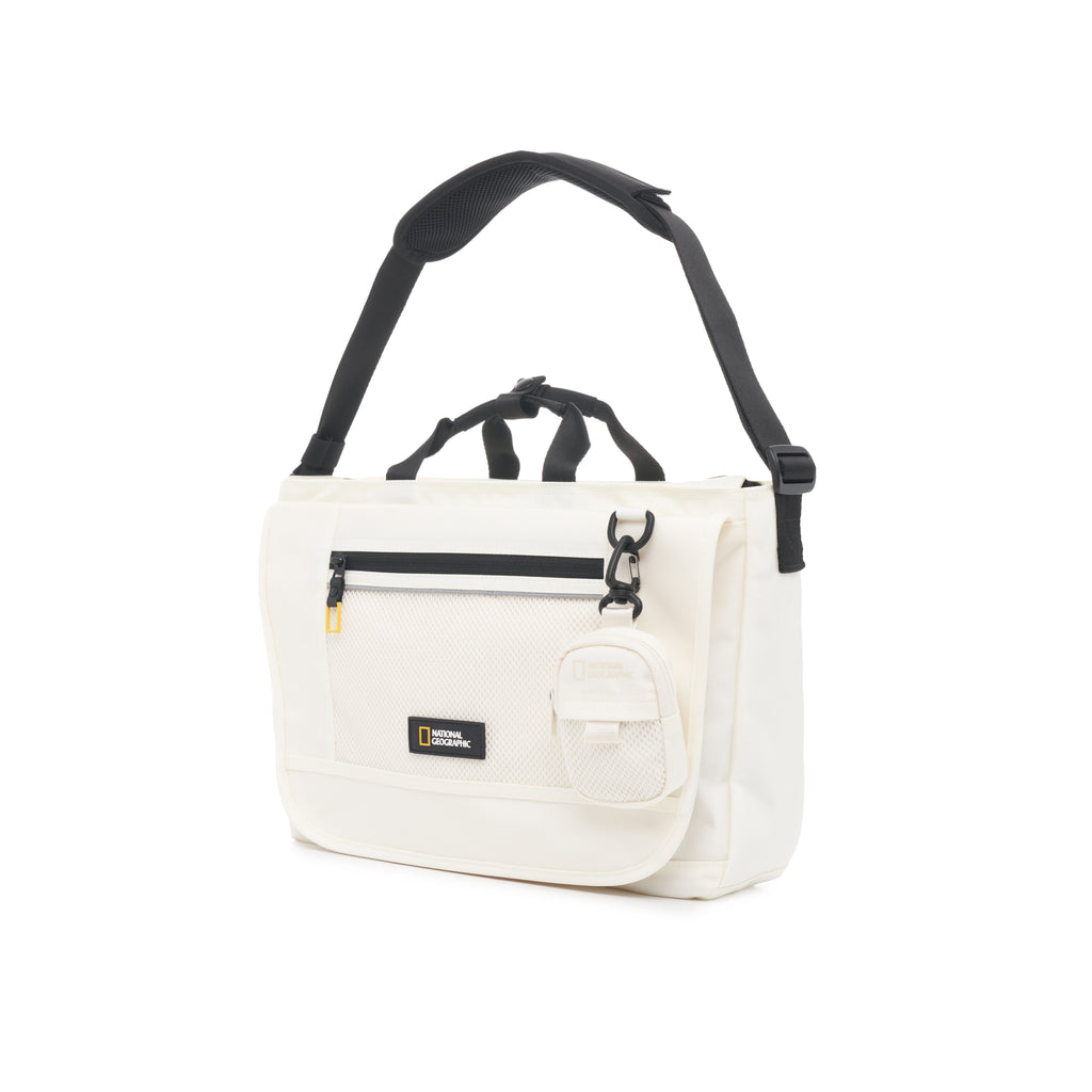Mesh Messenger Bag Ivory