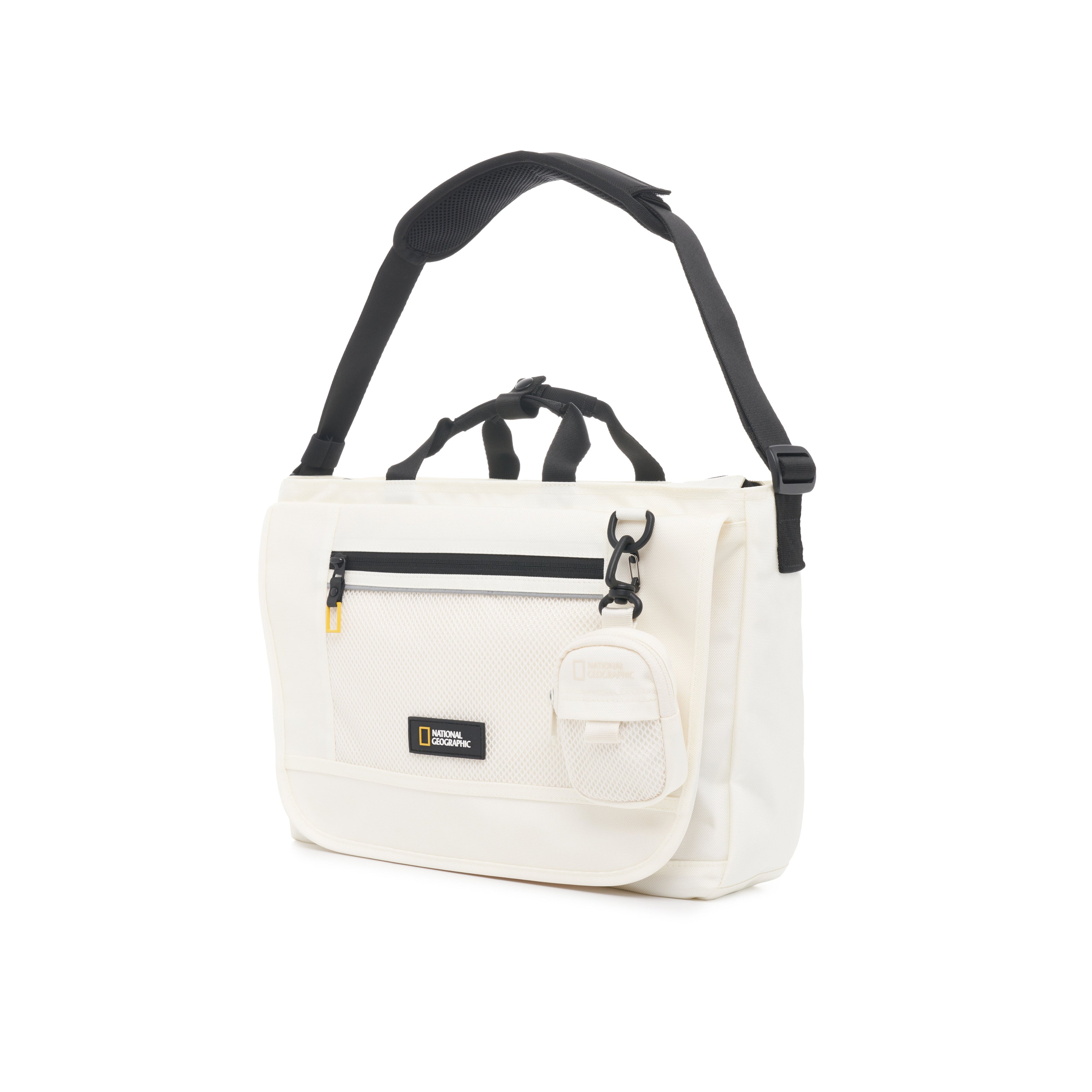 Mesh Messenger Bag Ivory