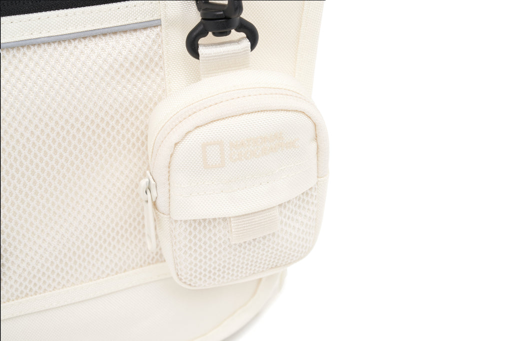 Mesh Messenger Bag Ivory