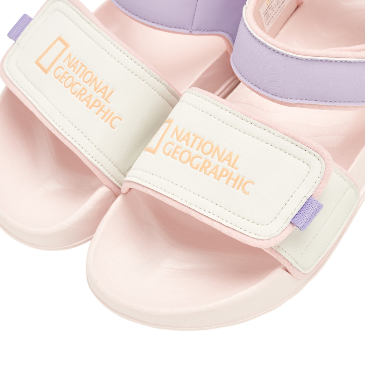 Kids Sandals W/ Logo On Strap- Pink