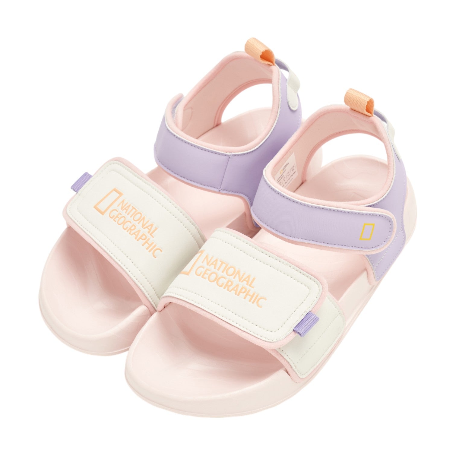 Kids Sandals W/ Logo On Strap- Pink