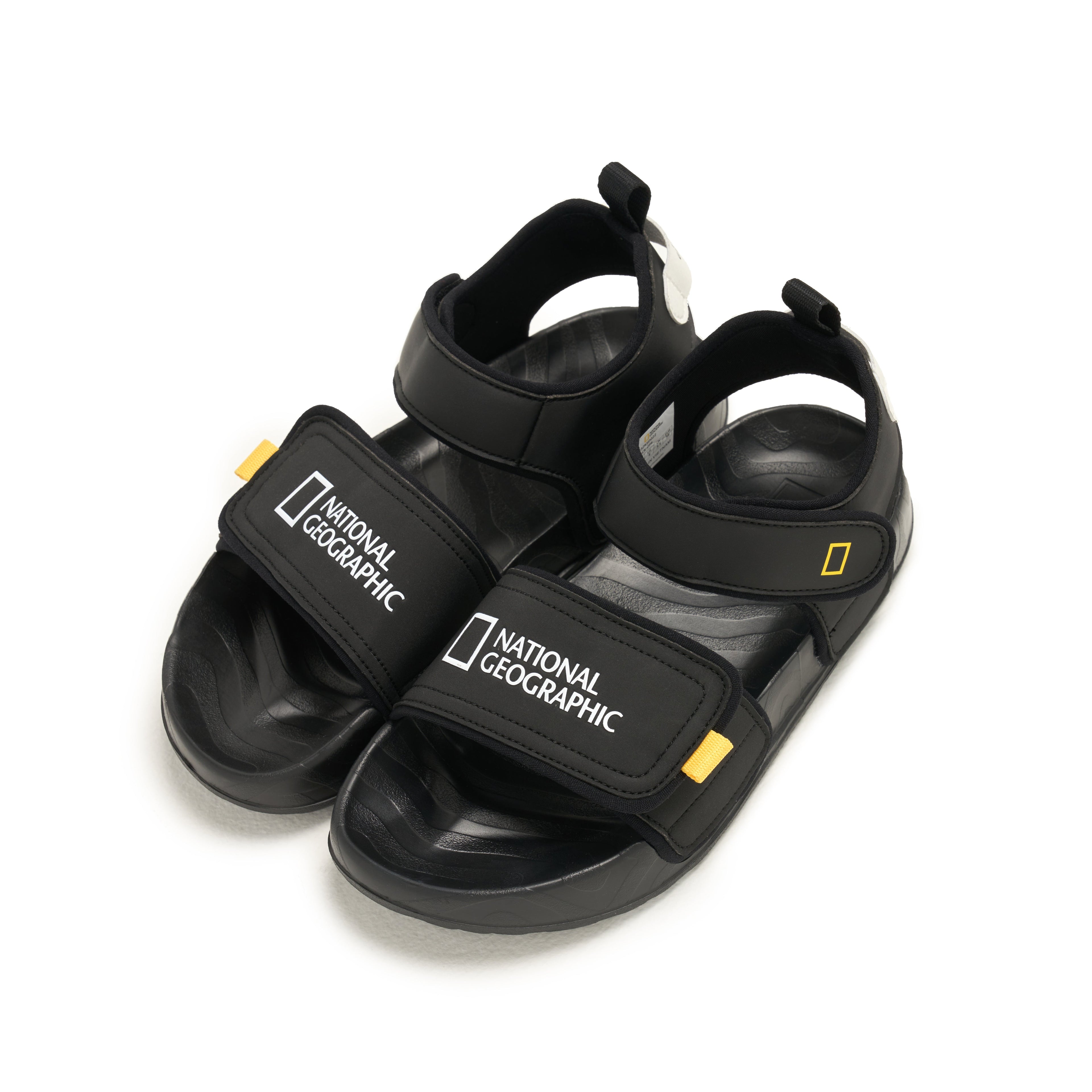 Kids Sandals W/ Logo On Strap Black
