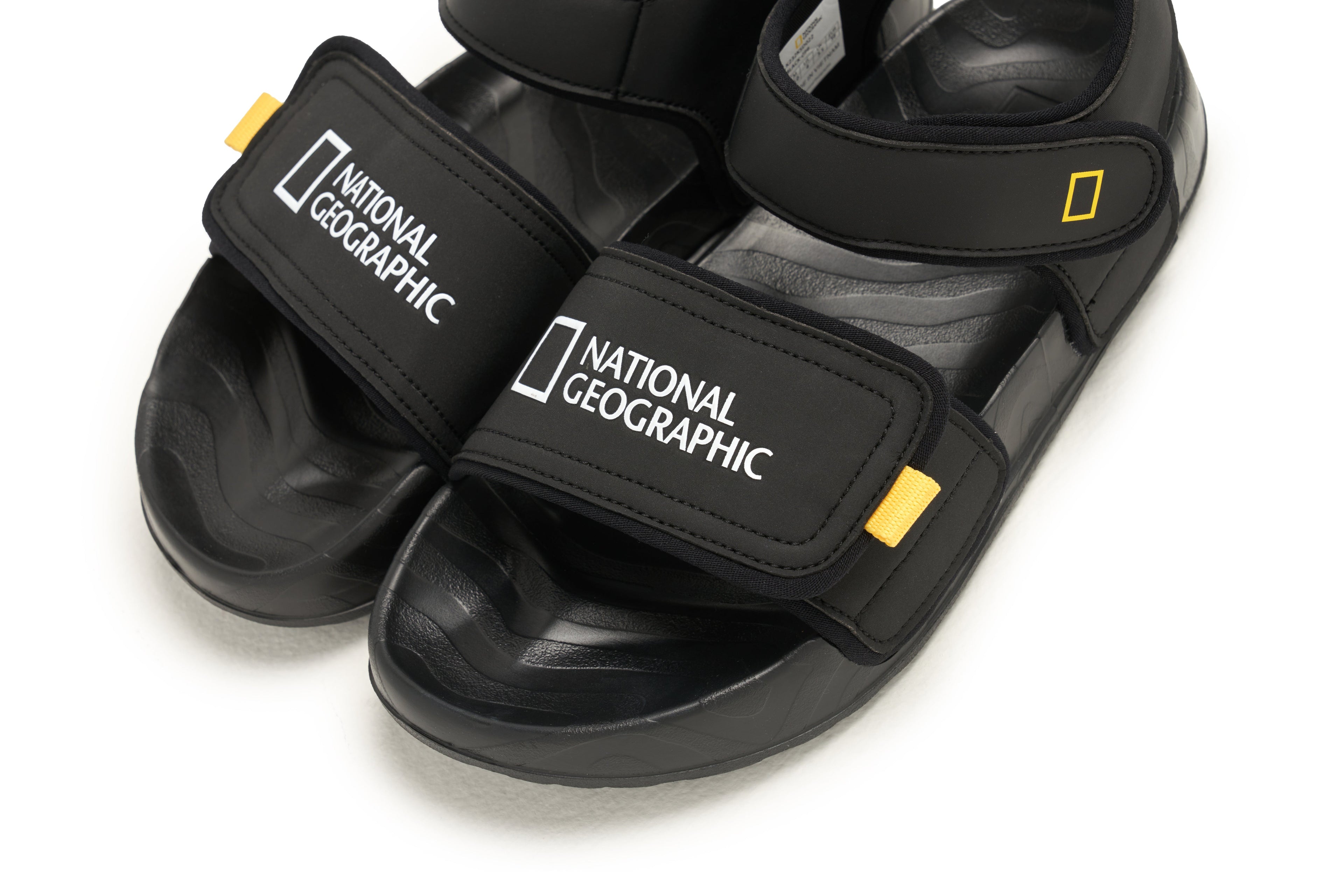 Kids Sandals W/ Logo On Strap Black