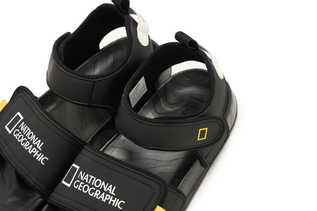 Kids Sandals W/ Logo On Strap Black