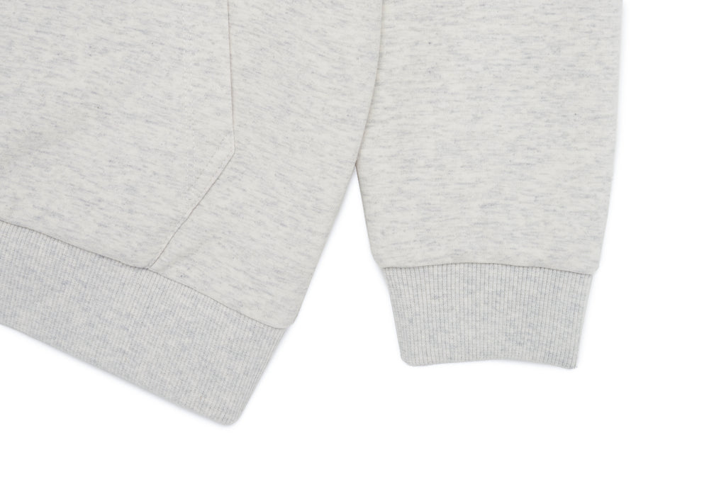 Kids Oversized Half-Zip Sweatshirt- Oatmeal