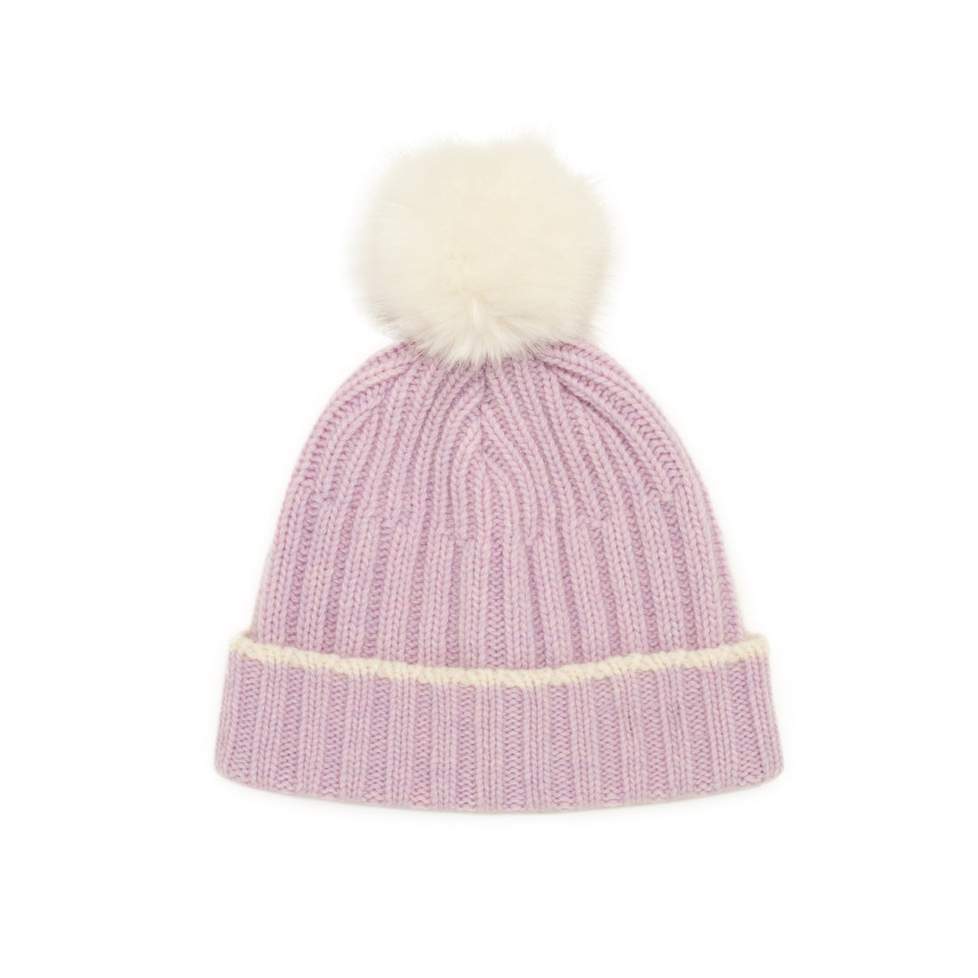 FUR BUBBLE BEANIE LAVENDER