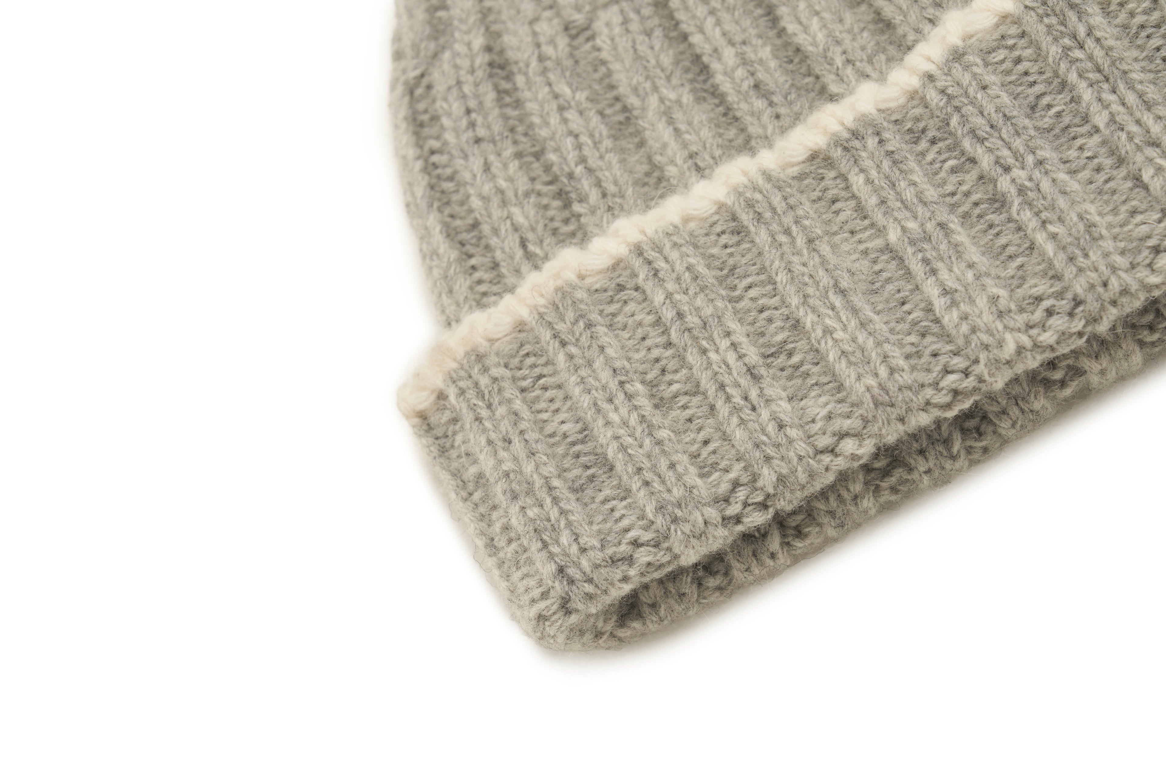 Kids Fur Bubble Beanie- Grey